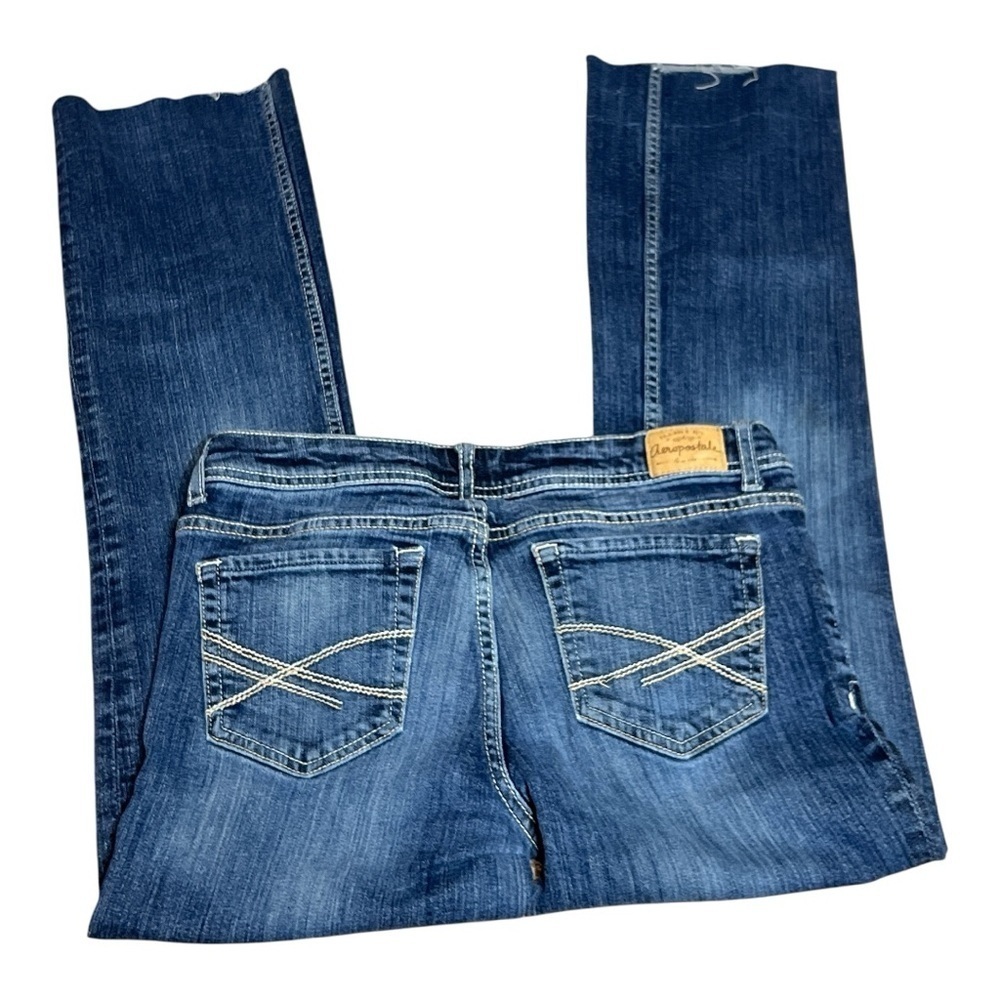 Aeropostale Women's Flare Jeans in Blue - Picture 4 of 11